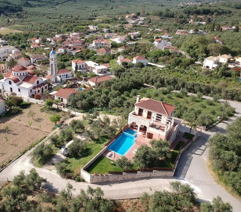 Villa Katerina With Eco Heated Pool Spiliá Exteriör bild