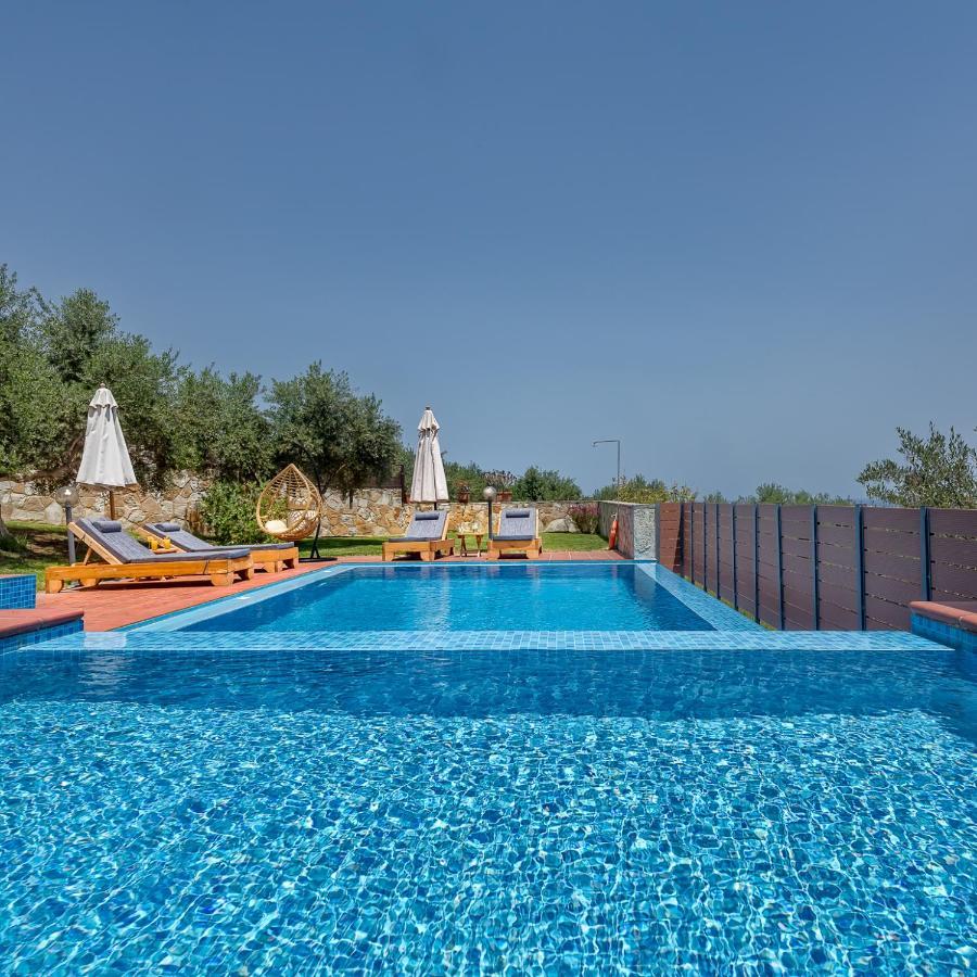 Villa Katerina With Eco Heated Pool Spiliá Exteriör bild